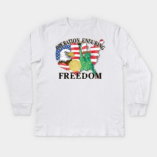 Operation Enduring Freedom Kids Long Sleeve T-Shirt